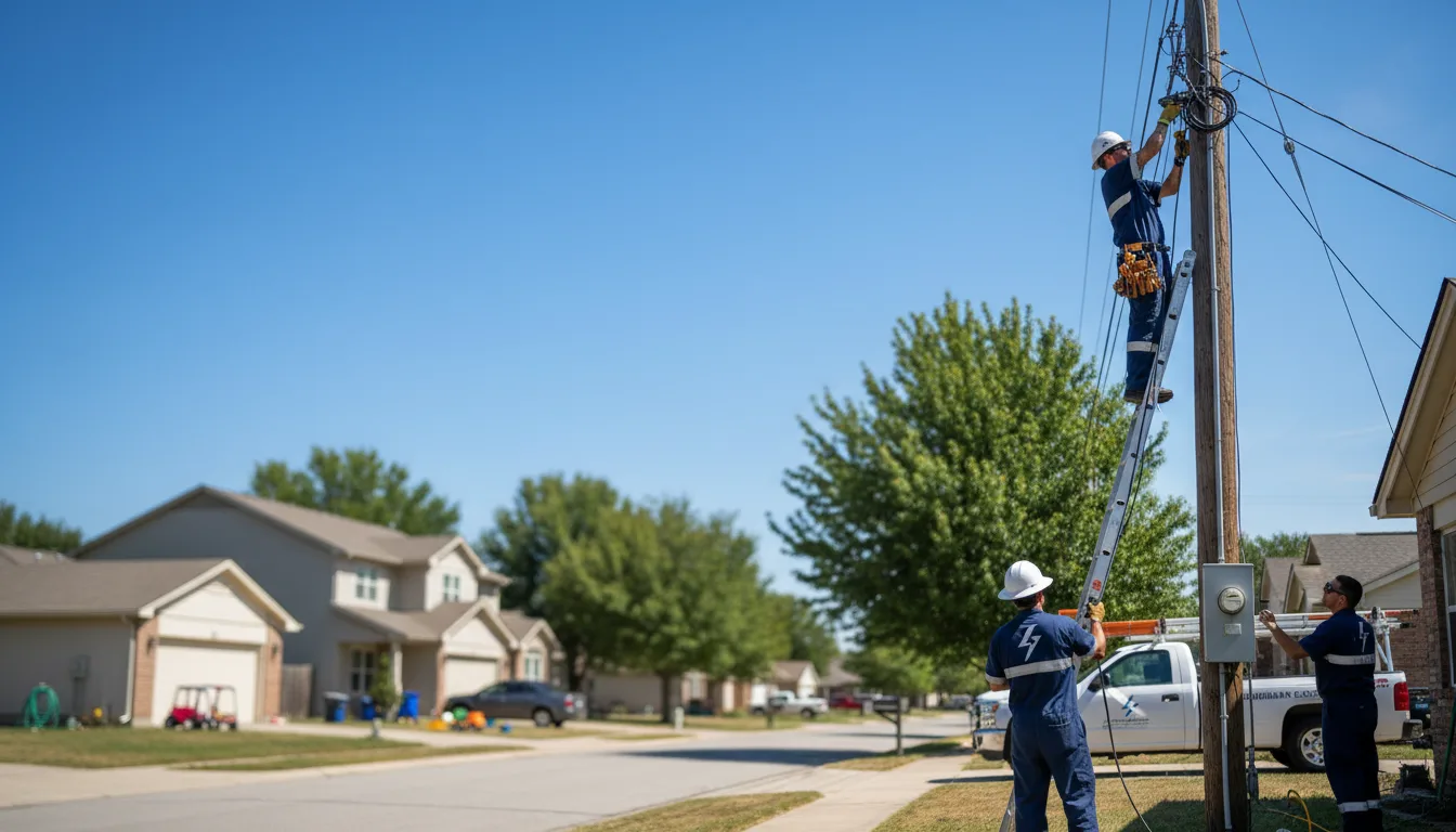 Residential electrician providing installation services in Galva, KS